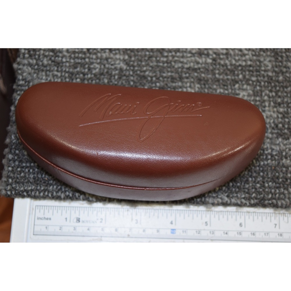 Maui Jim Sunglasses Eyeglasses Clam Shell Hard CASE ONLY Brown